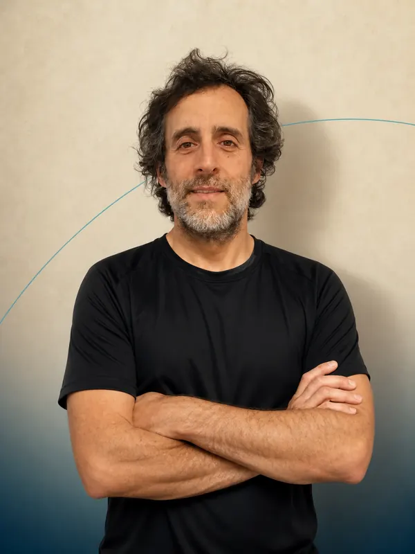 Martín Mangiaterra, kinesiólogo y docente del Curso de formación profesional en Kinefilaxia